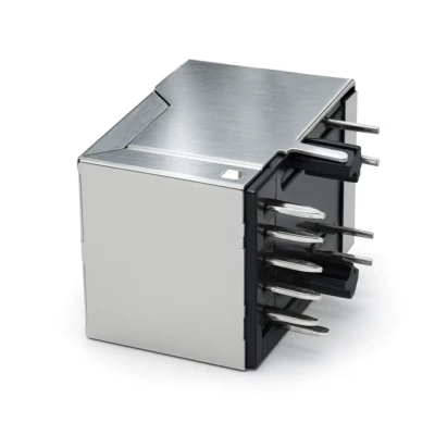 Modular Jack 2.5G 1 port 8P8C 21.10mm Base-T Low-Profile W LED Tab-down Thru-Hole - DW-RJ45-D2.5G01583-- 03
