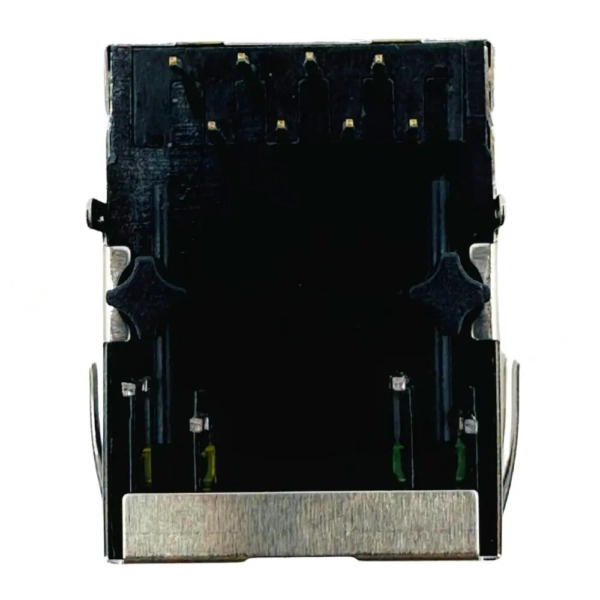 Magnetic RJ45 1x1 Tab Down 10100 BASE With LEDs, DIP (3)