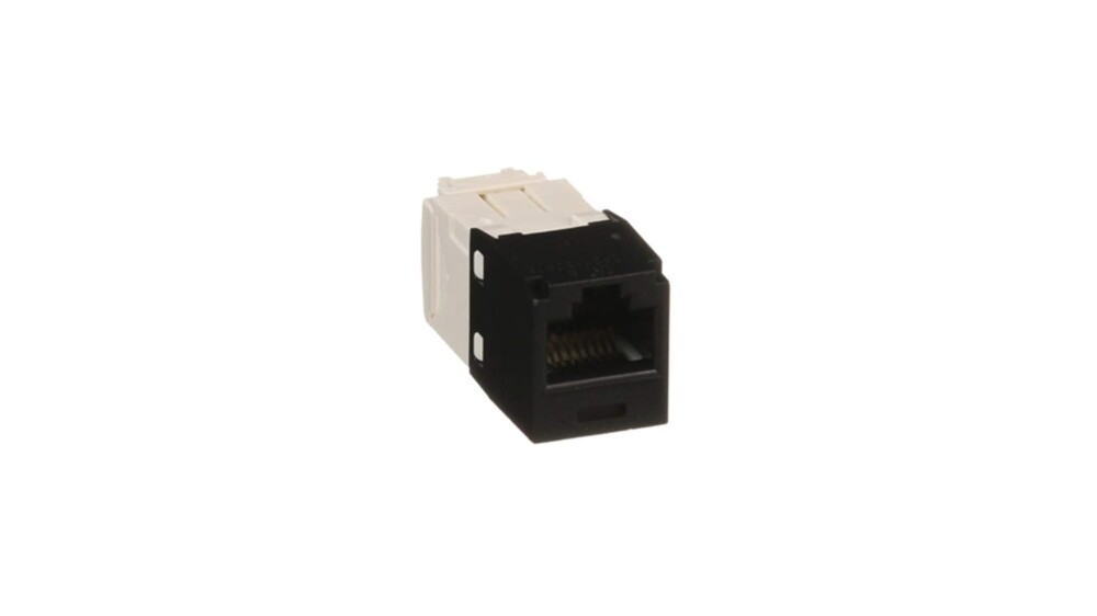 Category 6 TG-Style 8-Conductor RJ45 Jack, Black