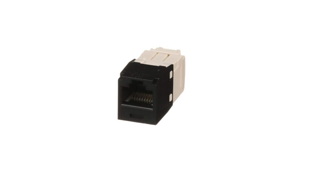 Category 6 TG-Style 8-Conductor RJ45 Jack, Black