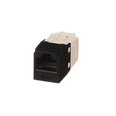 Category 6 TG-Style 8-Conductor RJ45 Jack, Black