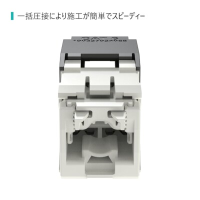 Category 6 TG-Style 8-Conductor RJ45 Jack, Black