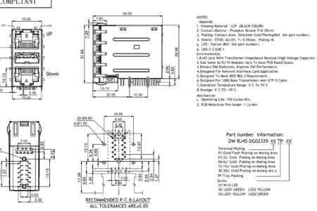 Revolutionizing Networking: The 2*1-Port RJ45 Connector 1000Base