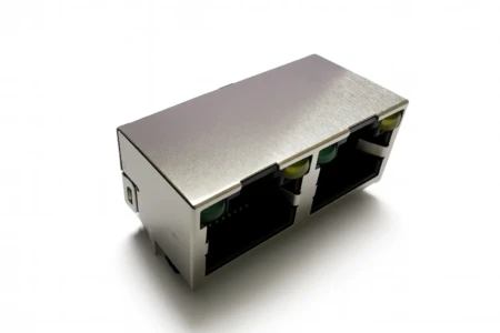 Dual Port RJ45 Jack with LEDs – E56C08032645.