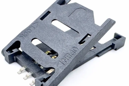 SIM card holder – push-pull sim card holder, SMT sim card holder (DW-SM-62802)