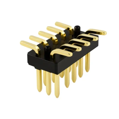 1.27 mm Dual-Row SMT Pin Header, Vertical, Base 1.0 mm (DW-PH-2127298WVnP)