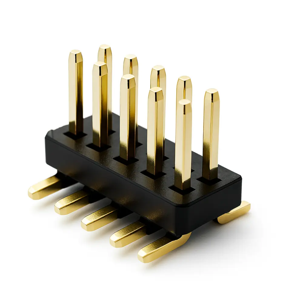 1.27 mm Dual-Row SMT Pin Header, Vertical, Base 1.0 mm (DW-PH-2127298WVnP)