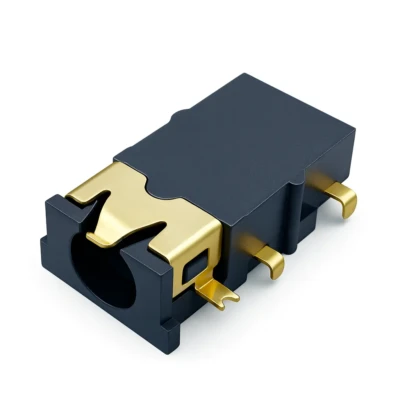 3.5mm Audio Jack Pro-Grade Right-Angle SMT, Edge-Mount