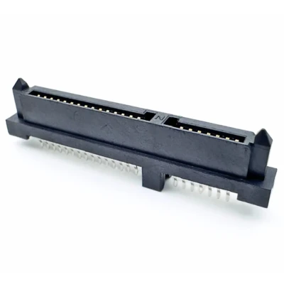 SATA 22P Right Angle SMT Receptacle (7+15) – DW-SAT-S22575