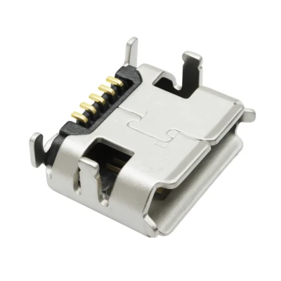 Micro USB B 5-pin female connector – Rugged SMT + DIP, 1 A, 30 V