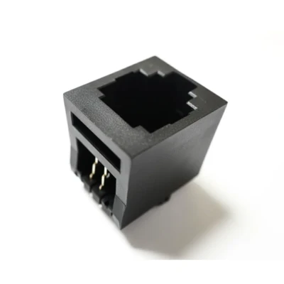 RJ11 Modular Jack, 6P4C, Right-Angle SMT, No-LED