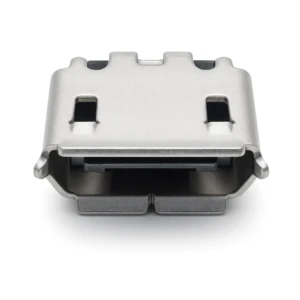 Micro USB B Type 5P Female Connector, SMT + DIP, 7.2mm width, 1A 30V, 10,000 cycles, LCP UL94V-0, Nickel plating, Reinforced shell grounding.