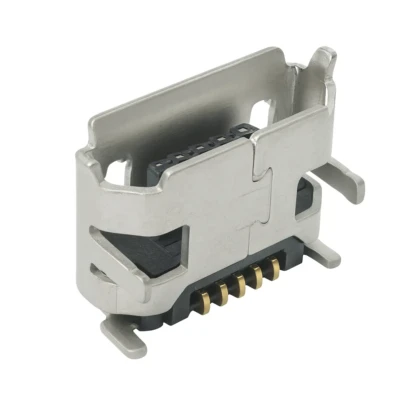 Micro USB B 5-pin female connector – Rugged SMT + DIP, 1 A, 30 V