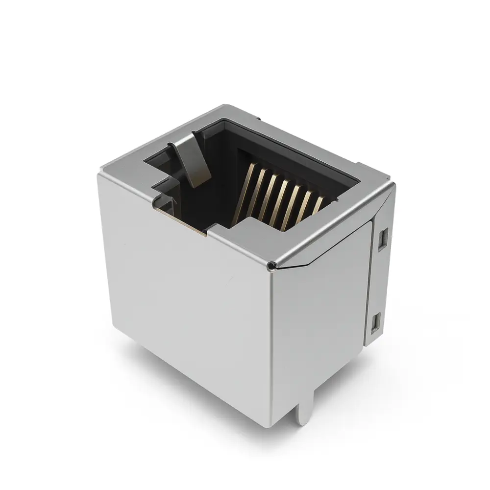 Modular RJ45 1 Port Vertical 8P8C, DIP/THT (DW-RJ45-D001309)