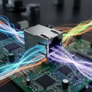 Magnetic RJ45 100BASE with USB