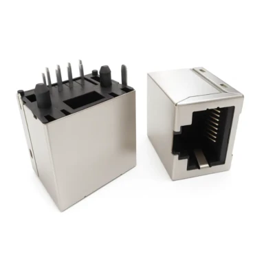 Modular RJ45 1×1 Tab-Down 8P8C, DIP/THT (DW-RJ45-D001309)