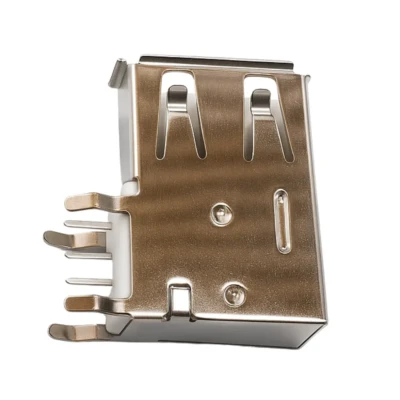 USB 2.0 Type-A female connector – Rugged 180° Long-Tail DIP, 7.2 mm OD