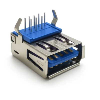 USB 3.0 Type-A female right-angle connector