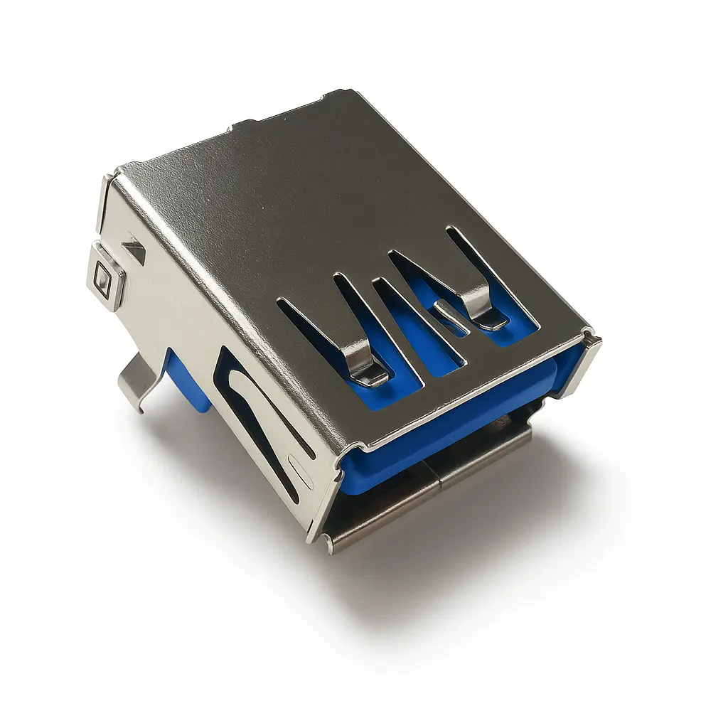 USB 3.0 Type-A female right-angle connector