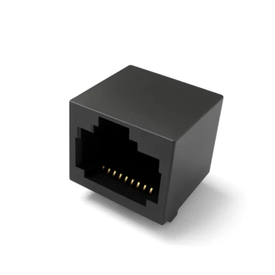 RJ45 Modular Jack, 1×1 8P8C, Tab-Up, DIP, No-LED