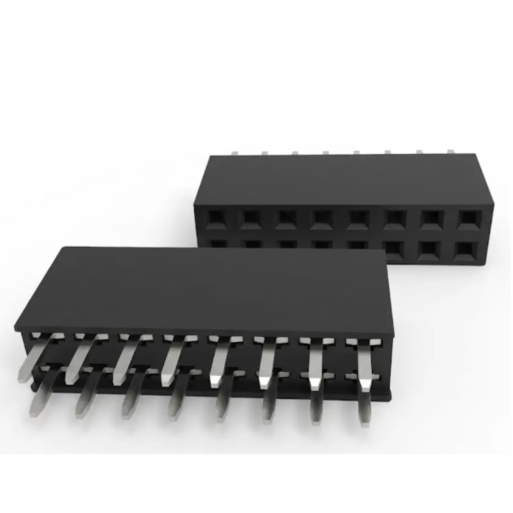 2.54mm Female Header Dual Rows DIP Type Base 8.5H
