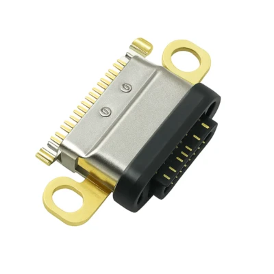 USB Type-C vertical waterproof connector – 16-pin, Sunken Board 1.58