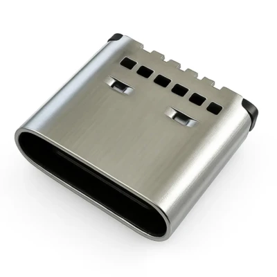 USB Type-C 3.1 24Pin Receptacle — SMT + DIP, Double-Row, Shielded