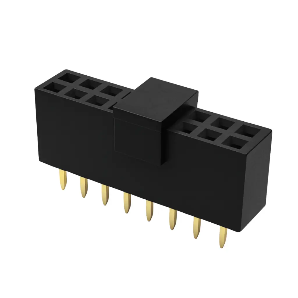 2.54mm DIP Dual Row 20P Female Header – High-Reliability Socket