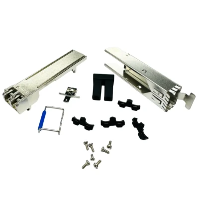 SFP+ Cage Assembly with Compression Ring and Release Plate