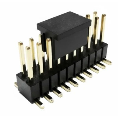 1.27mm Pin Header Dual Rows SMT Type Base 2.0H with Cap