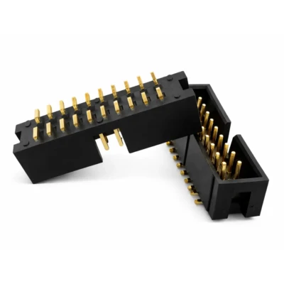 .54mm dual row SMT box header shrouded connector for PCB interconnects