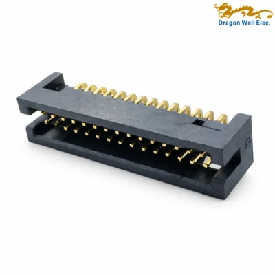 1.27mm 16 pin dual row right angle box header