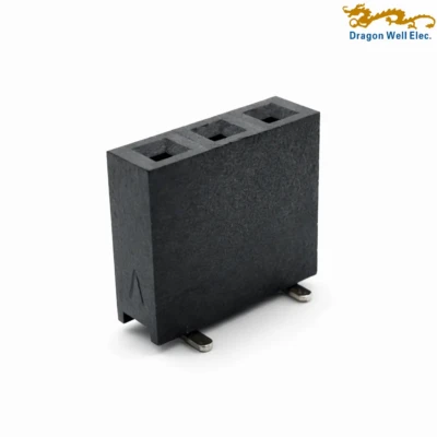 2.54mm Single Row Vertical Through Hole Female Header DIP Type H7.1mm