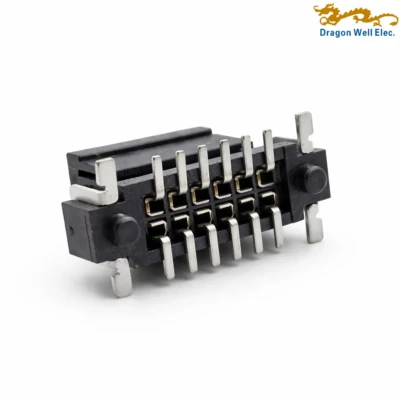 1.27mm Dual Row Vertical SMT E-Type Female Header H6.20mm