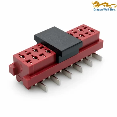 1.27mm Dual Row Vertical SMT Micro Match Female Header H5.00mm