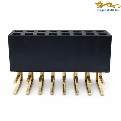 2-54mm Dual Row Right Angle Female Header 16 Pin