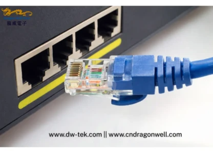Router connection to RJ45 connector for stable Ethernet performance