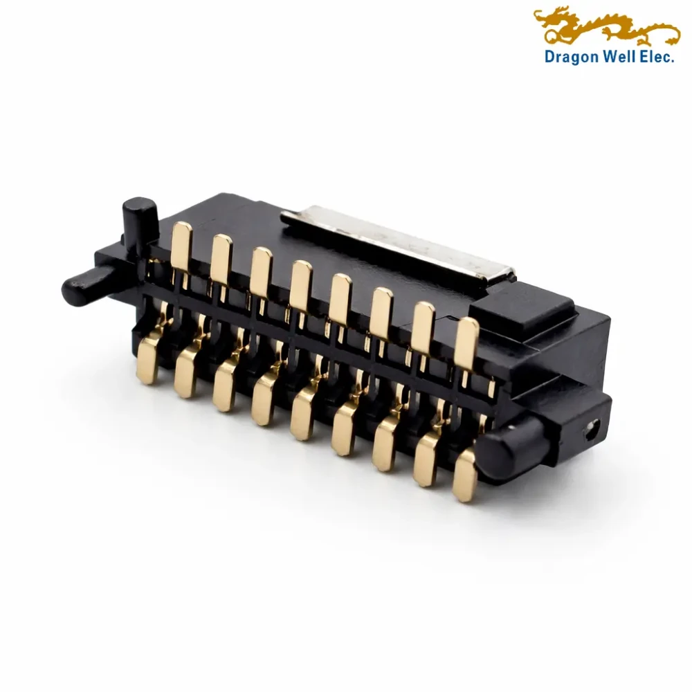 Sharp Base Header 1.27mm Dual Row SMT Female Header, Vertical, Base 4.3H - DRAGON WELL