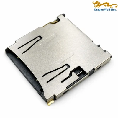 Micro SD Card Socket PUSH/PUSH 1.68H with CD Pin SMT