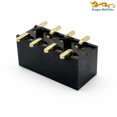 2.54mm female header dual rows 180° SMT U type
