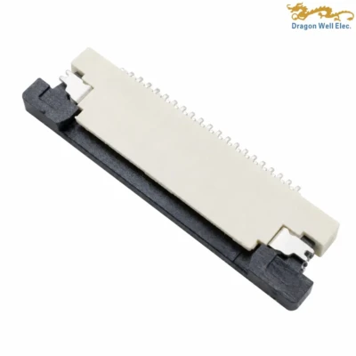 0.5mm 20-Pin Right-Angle Top-Contact Pull-Slider FPC Connector, 1.2mm Height