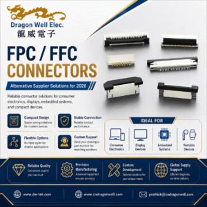 FPC FFC connector alternative suppliers for 2026 by Dragon Well Electronics