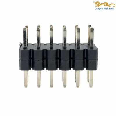 Recent 6 2.54mm dual-insulator THT header DW-PH-2254869 dual-row PCB pin header