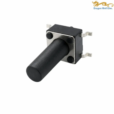 6x6mm SMT tactile switch DW-TS-S060321 with PCB positioning posts