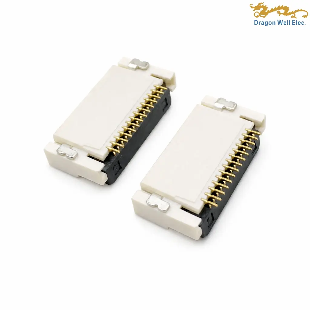 0.5mm FPC Connector Front Flip Lock 2.0mm Height 0.5mm FPC Connector Front Flip Lock 2.0mm Height