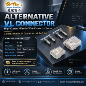 VL Connector Suppliers for 2026 high-current connector solution by Dragon Well Electronics