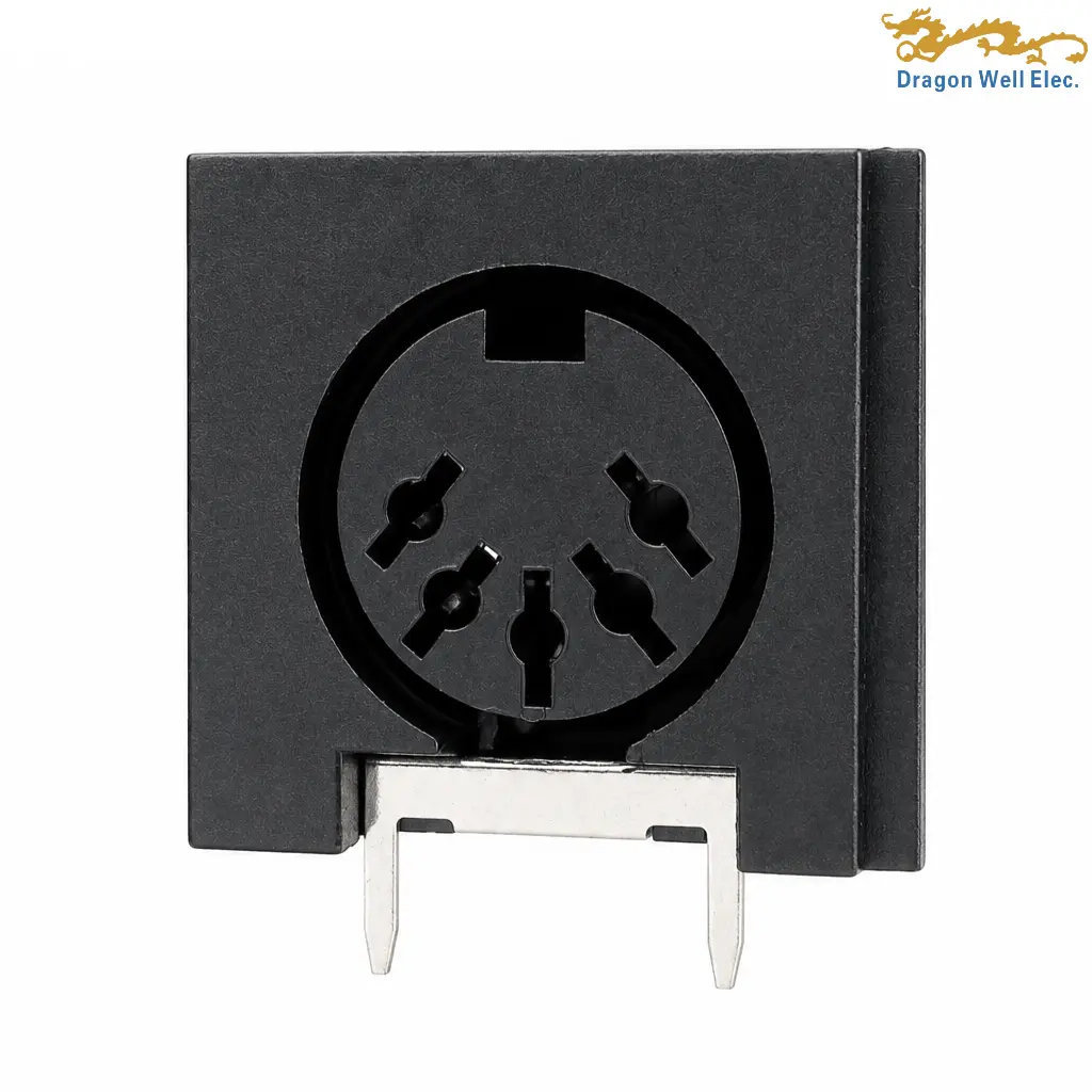 5-Pin DIN PCB Socket DW-DIN-D00521-TP-01 5-Pin DIN PCB Socket DW-DIN-D00521-TP-01